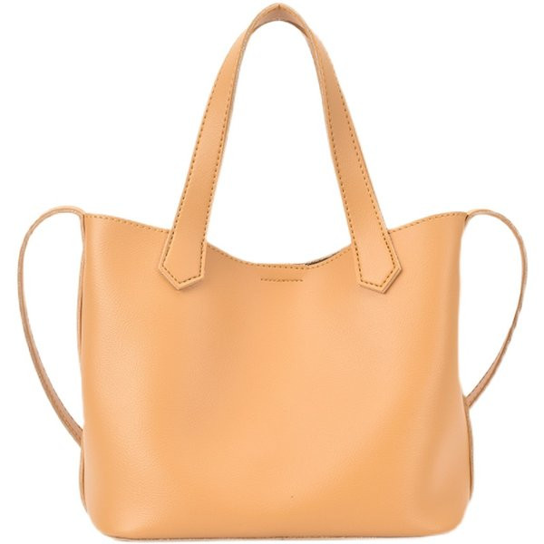 Έκο δερμάτινη τσάντα κλασικό μοντέλου με μακρές και κοντές λαβές