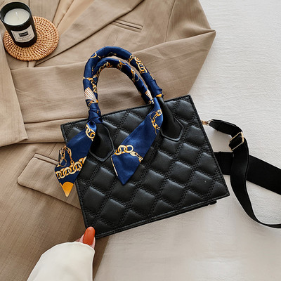 Γυναικεία έκο δερμάτινη τσάντα με χρωματιστή κοντή λαβή