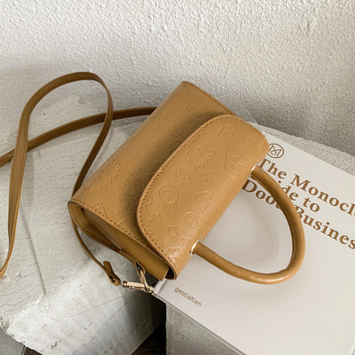 Νέα μοντέλο γυναικεία έκο δερμάτινη τσάντα με μακριά και κοντή λαβή