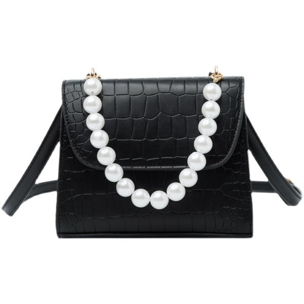 Sieviešu ādas soma ar pērlēm dažādās krāsās