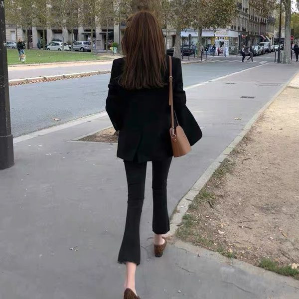 Blugi de dama de culoare neagra - cu talie inalta