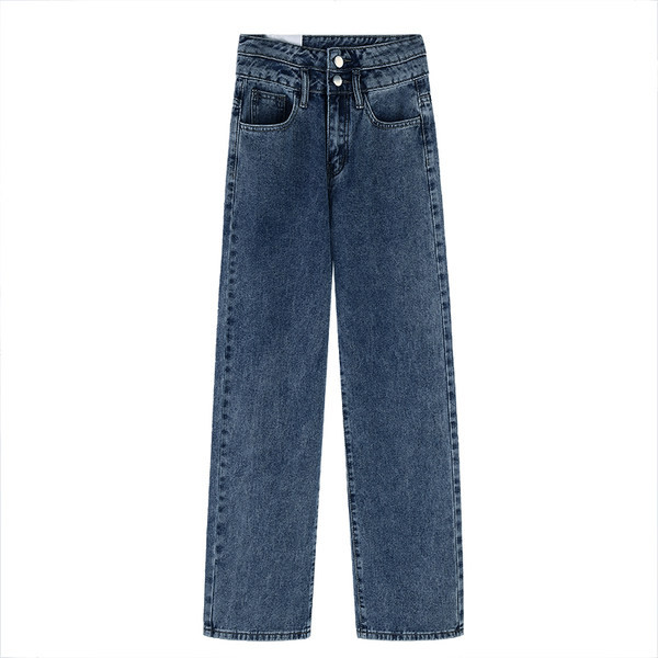 Casual γυναικεία τζιν με ψηλή  μέση  - κλασικό μοντέλο