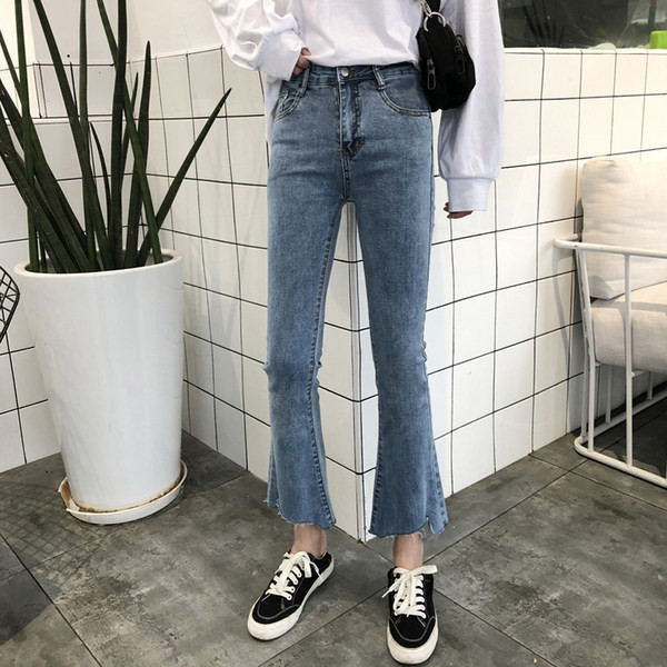 Pantaloni dama de primavara cu talie inalta - model asimetric