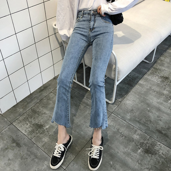 Pantaloni dama de primavara cu talie inalta - model asimetric