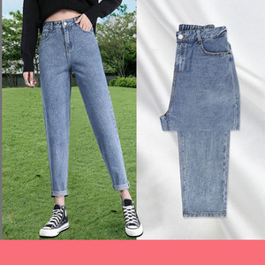 Casual γυναικεία τζιν με υψηλή μέση - πολλά χρώματα