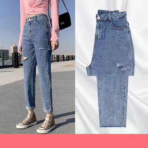 Casual γυναικεία τζιν με υψηλή μέση - πολλά χρώματα