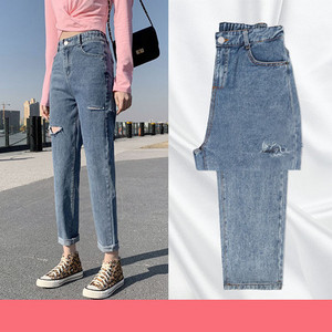 Casual γυναικεία τζιν με υψηλή μέση - πολλά χρώματα