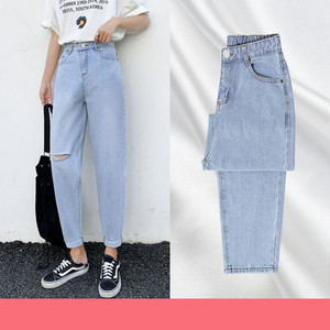 Casual γυναικεία τζιν με υψηλή μέση - πολλά χρώματα