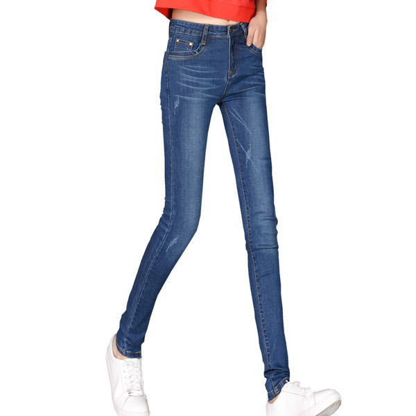 Blugi de dama model uni cu buzunare