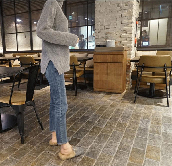 Sieviešu top džinsi ar augstu vidukli-Slim modeli