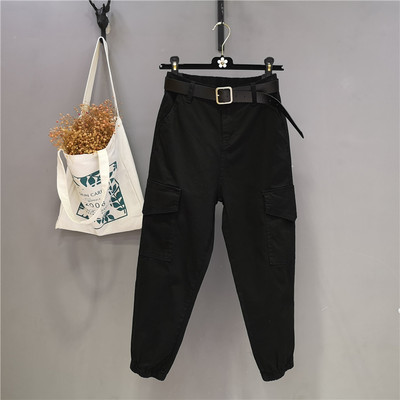 Blugi dama sport-casual cu buzunare si talie inalta