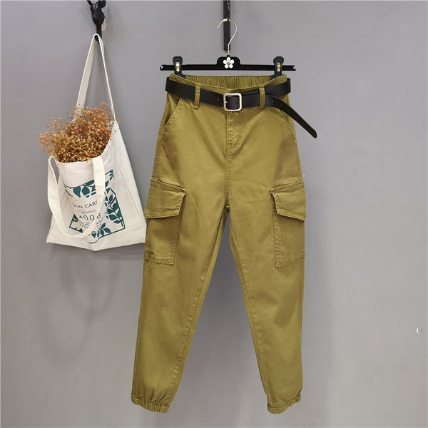 Blugi dama sport-casual cu buzunare si talie inalta