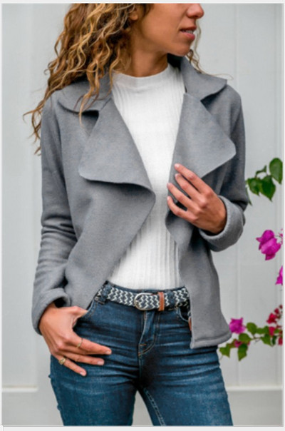 Jacheta damso scurta eleganta model simplu fara inchidere