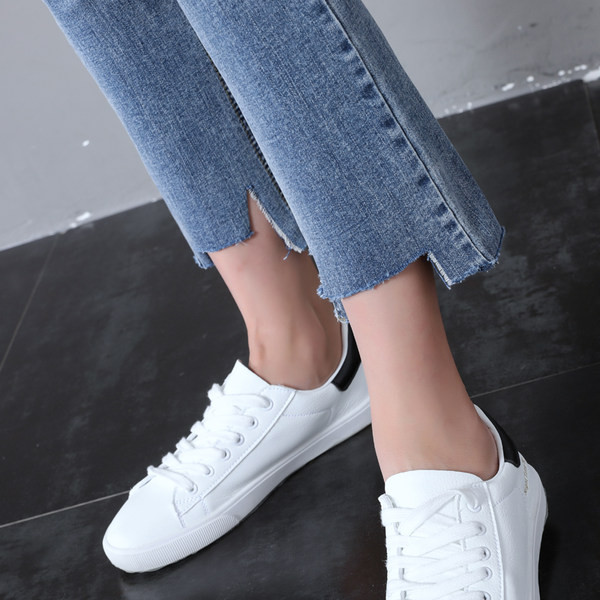 Blugi de dama lungime 7/8 cu talie inalta