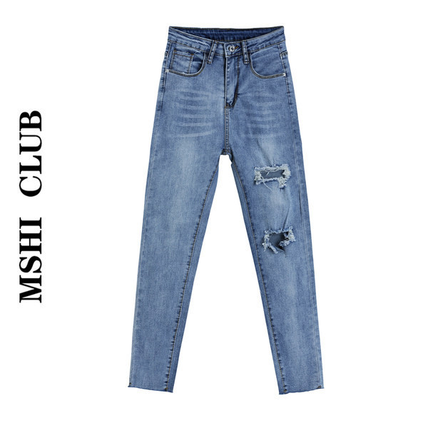 Model nou de blugi de dama cu talie dreapta rupta si inalta