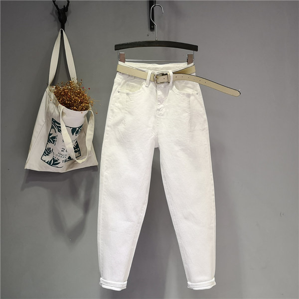 Νέο μοντέλο γυναικεία τζιν με ψηλή μέση και τσέπες - δύο χρώματα