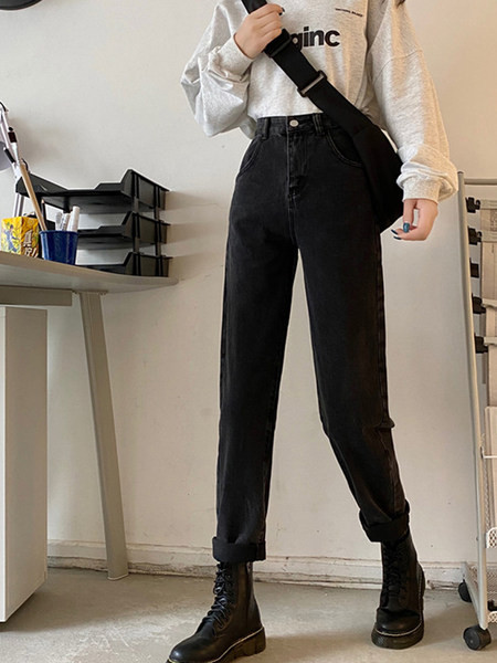 Blugi de dama de culoare neagra cu lungime 7/8