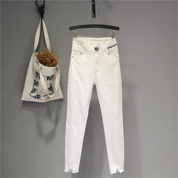 Νέο μοντέλο γυναικεία τζιν παντελόνι με σκισμένα τζιν μοτίβα