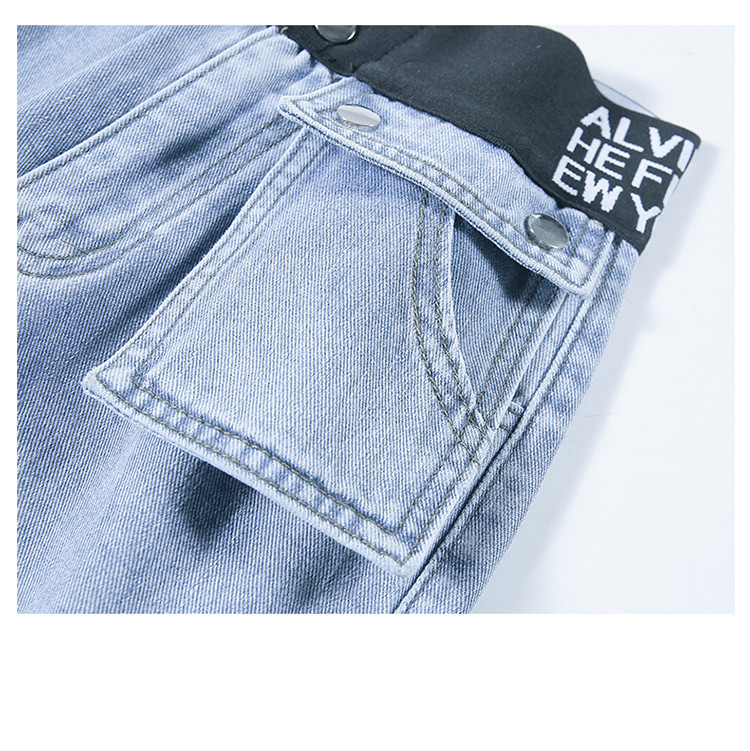 Blugi de dama cu talie elastica si buzunare