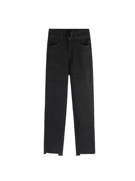 Blugi de dama cu talie inalta si lungime 9/10