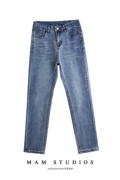 Γυναικείο τζιν με ψηλή μέση, κλασικό μοντέλο