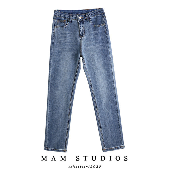 Γυναικείο τζιν με ψηλή μέση, κλασικό μοντέλο