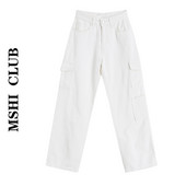 Blugi de dama cu buzunare albe