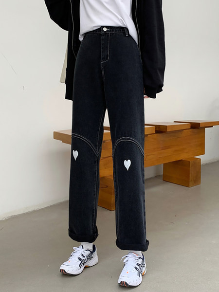 Plats sieviešu džinsu modelis ar augstu vidukli divās krāsās