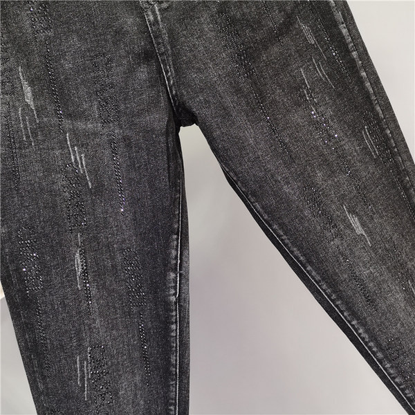 Model nou de blugi dama cu pietre si talie inalta