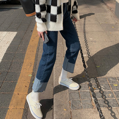 Νέο μοντέλο γυναικεία τζιν με ψηλή μέση - ίσιο μοντέλο