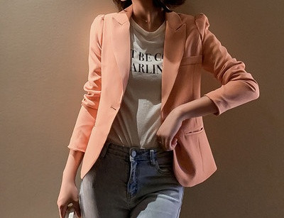 Sieviešu eleganta īsa modeļa jaka ar pogu