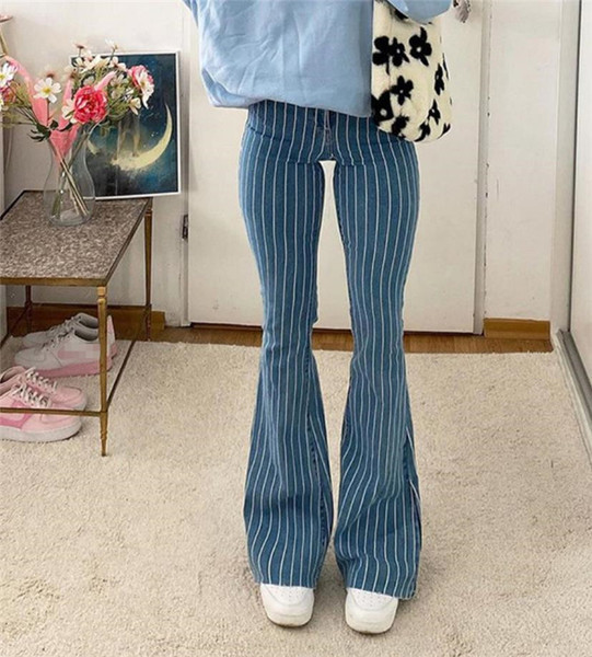 Blugi Charleston moderni în dungi