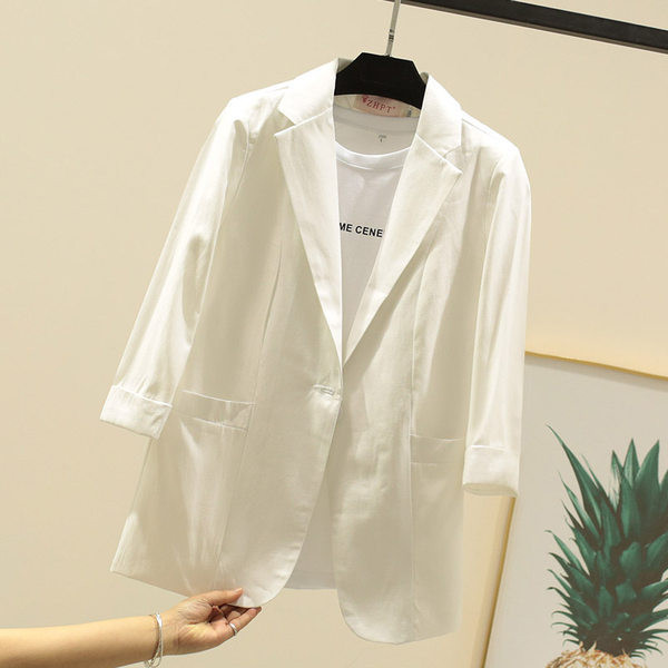 Geaca de dama moderna model simplu cu nasture si buzunare