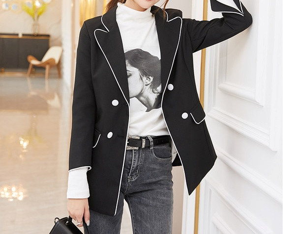 Geaca casual dama moderna model lung cu nasturi