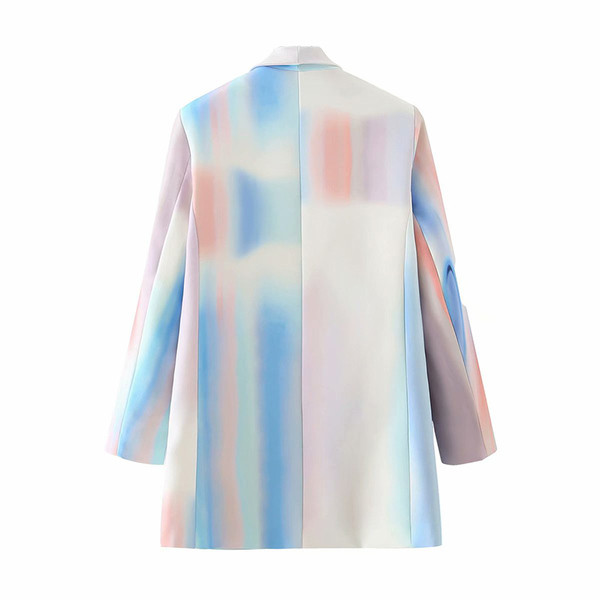 Κομψό γυναικείο σακάκι μακρύ μοντέλο με κουμπιά και λαιμόκοψη