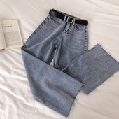 Γυναικεία τζιν με υψηλή μέση - ίσιο μοντέλο