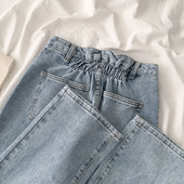 Blugi de dama cu talie elastica si buzunare