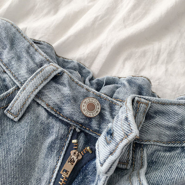 Blugi de dama cu talie elastica si buzunare