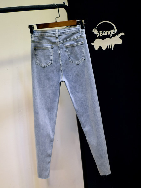 Νέο μοντέλο κλασικά τζιν γυναικών με ψηλή μέση