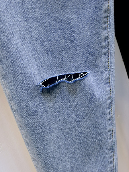 Νέο μοντέλο κλασικά τζιν γυναικών με ψηλή μέση