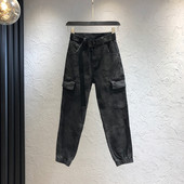 Model nou de blugi de dama cu buzunare laterale si curea