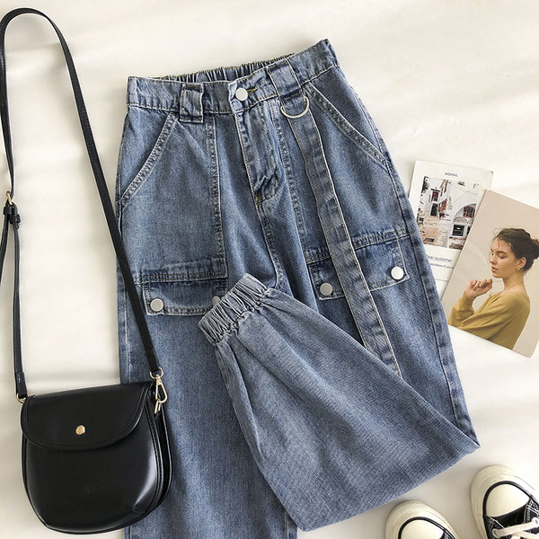 Blugi de dama model gratuit cu talie elastica