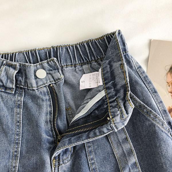 Blugi de dama model gratuit cu talie elastica