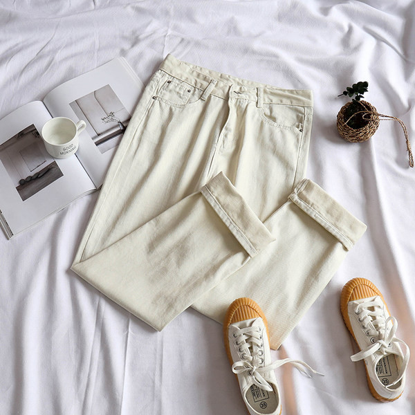 Blugi de dama cu buzunare si talie inalta