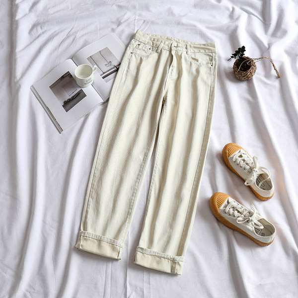 Blugi de dama cu buzunare si talie inalta