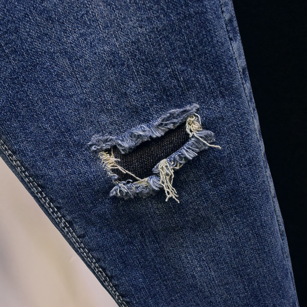 Model nou de blugi de dama cu talie inalta - in culoarea albastra