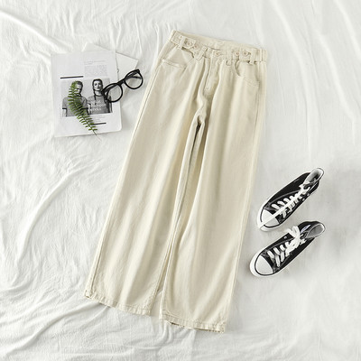 Blugi moderni de dama cu buzunare si nasturi