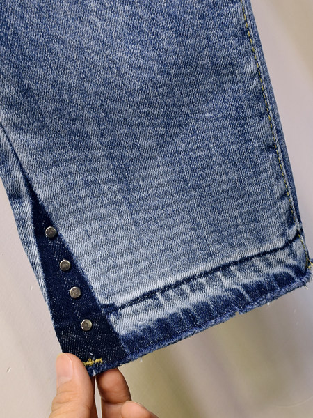 Naiste kõrge vöökohaga teksad Slim mudel - sinine värv