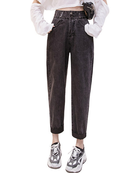 Blugi de dama model uni cu elemente metalice