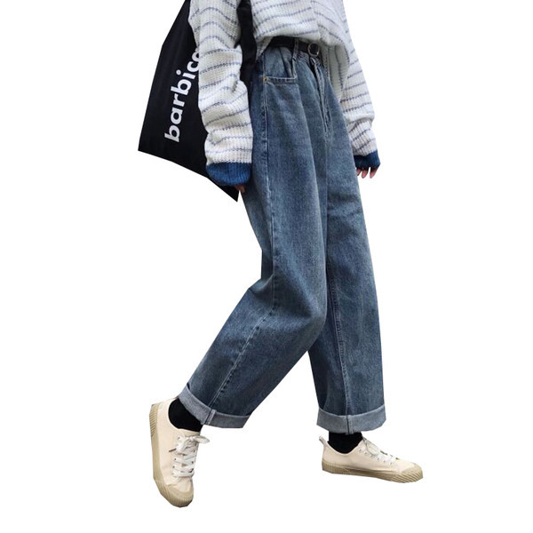 Plati džinsi ar augstu vidukli sievietēm